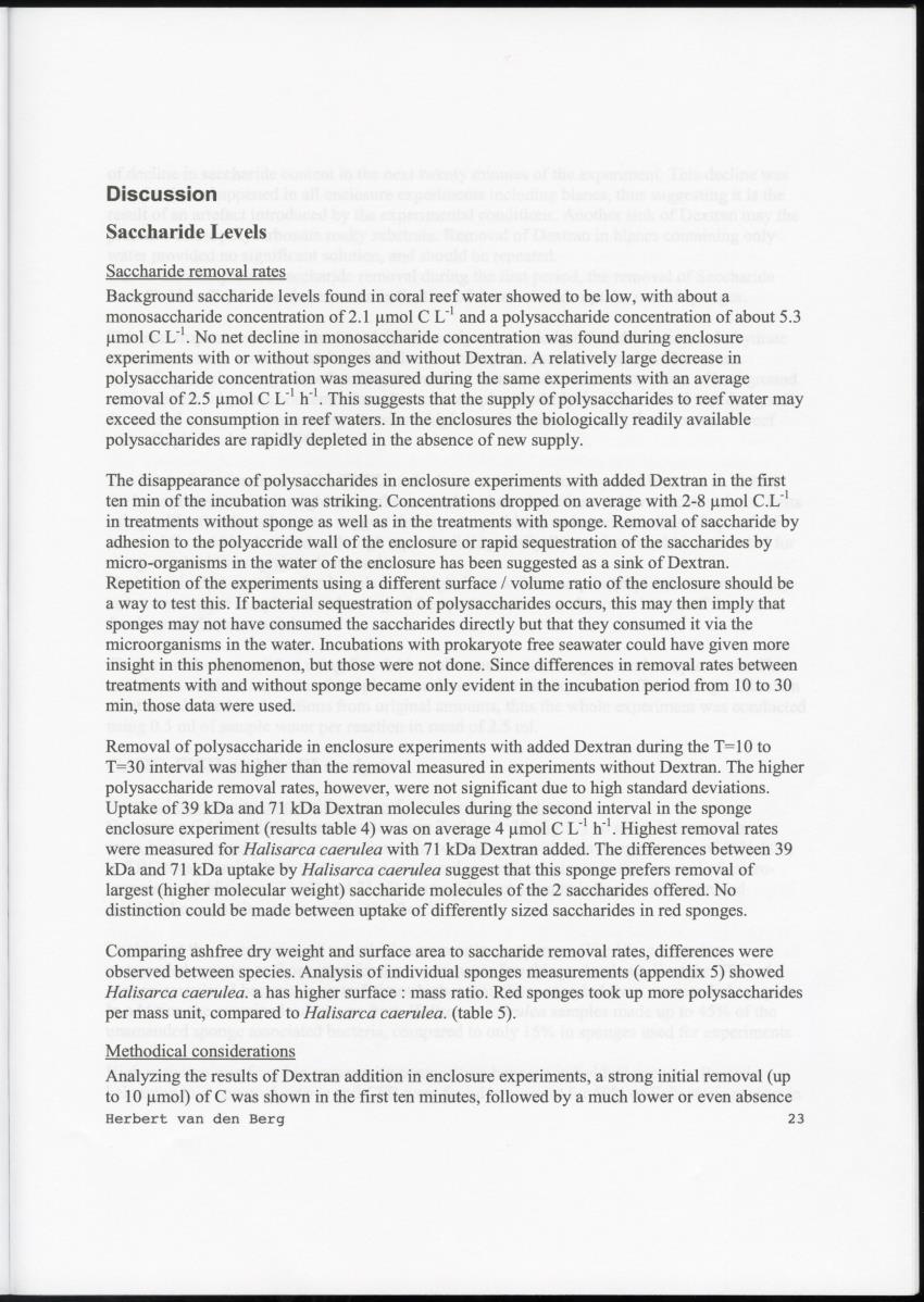 Examination of the removal of popysaccharides by encrusting sponges with an analysis of associated bacterial communities in the cryptic habitats on the coral reef - New Page