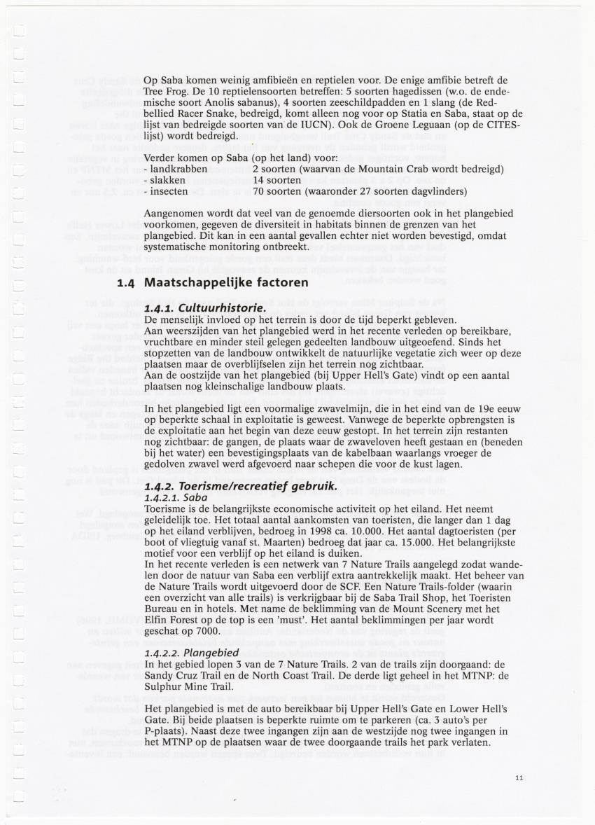 Beheersplan Muriel Thissel National Park Saba - 2000 t/m 2004 - New Page