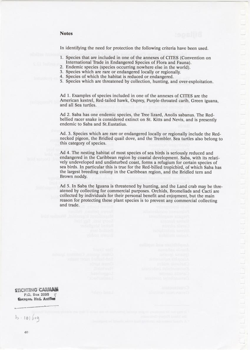 Beheersplan Muriel Thissel National Park Saba - 2000 t/m 2004 - New Page