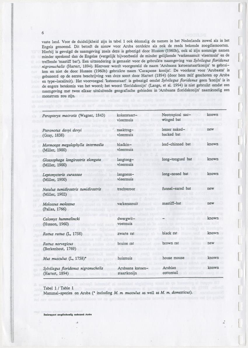 Basisrapport zoogdierkundig onderzoek Aruba - New Page