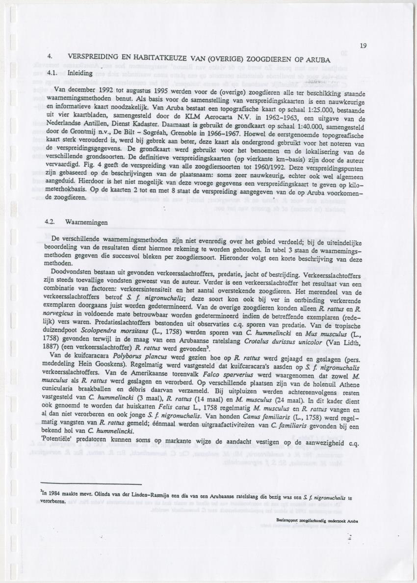 Basisrapport zoogdierkundig onderzoek Aruba - New Page