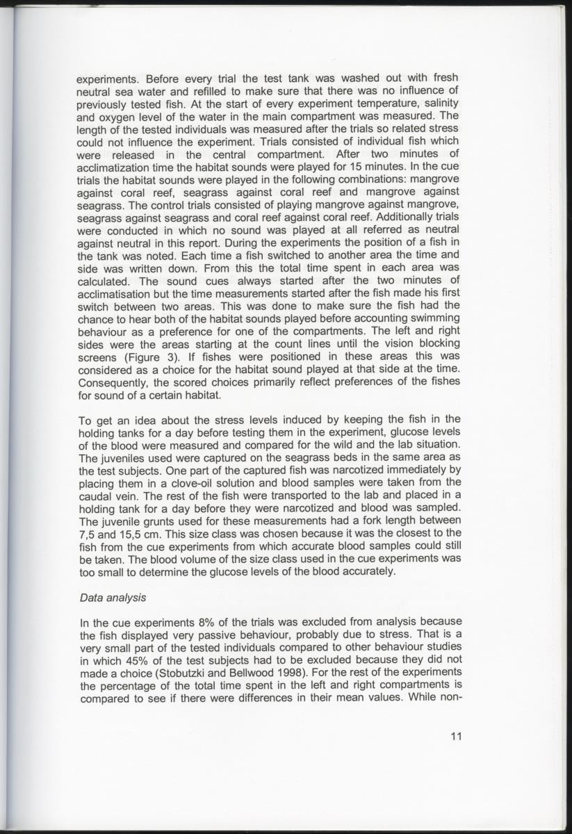 Habitat sound as a cue for migration and settlement of the Caribbean coral reef fish Haemulon flavolineatum in Curacao - New Page