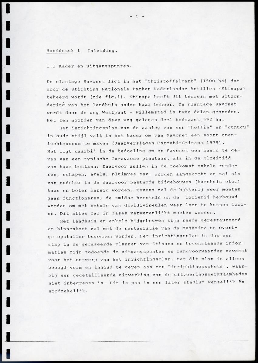 INRICHTINGSPLAN VOOR EEN "HOFFIE" EN "CUNUCU" OP DE PLANTAGE SAVONET OP CURACAO - New Page