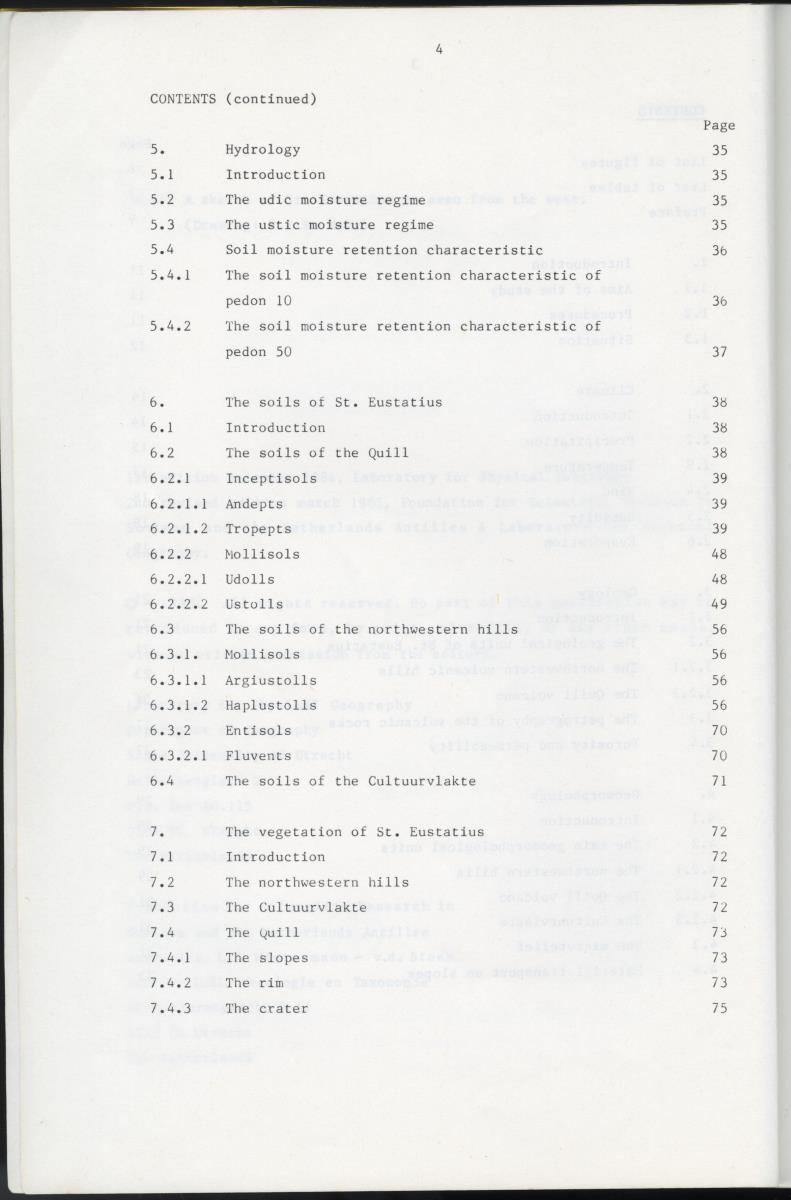 BIOTIC AND ABIOTIC COMPONENTS OF THE LANDSCAPES OF ST.EUSTATIUS (NETHERLANDS ANTILLES) - New Page