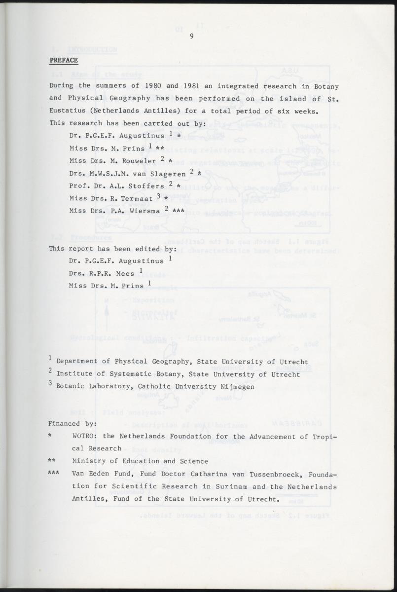 BIOTIC AND ABIOTIC COMPONENTS OF THE LANDSCAPES OF ST.EUSTATIUS (NETHERLANDS ANTILLES) - New Page