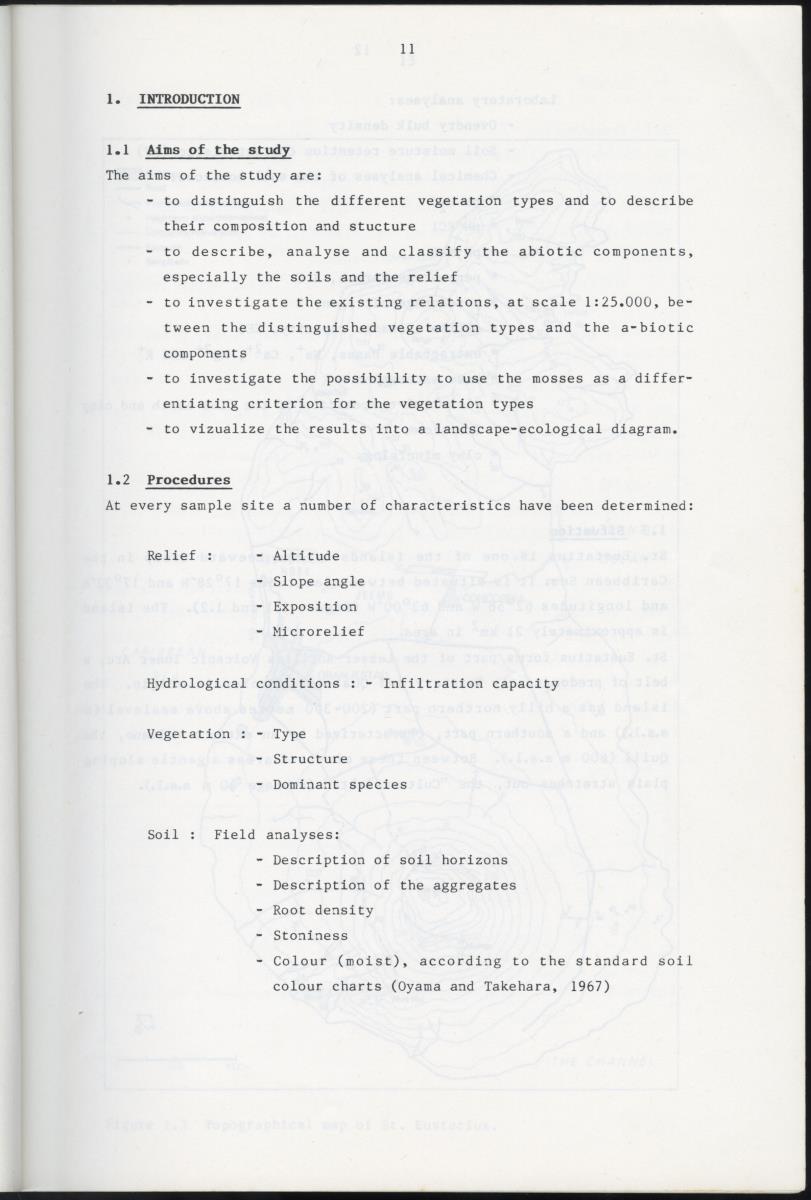BIOTIC AND ABIOTIC COMPONENTS OF THE LANDSCAPES OF ST.EUSTATIUS (NETHERLANDS ANTILLES) - New Page