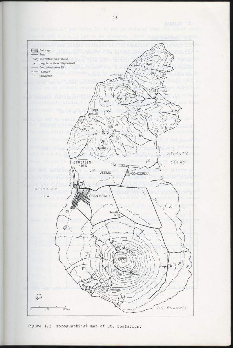 BIOTIC AND ABIOTIC COMPONENTS OF THE LANDSCAPES OF ST.EUSTATIUS (NETHERLANDS ANTILLES) - New Page
