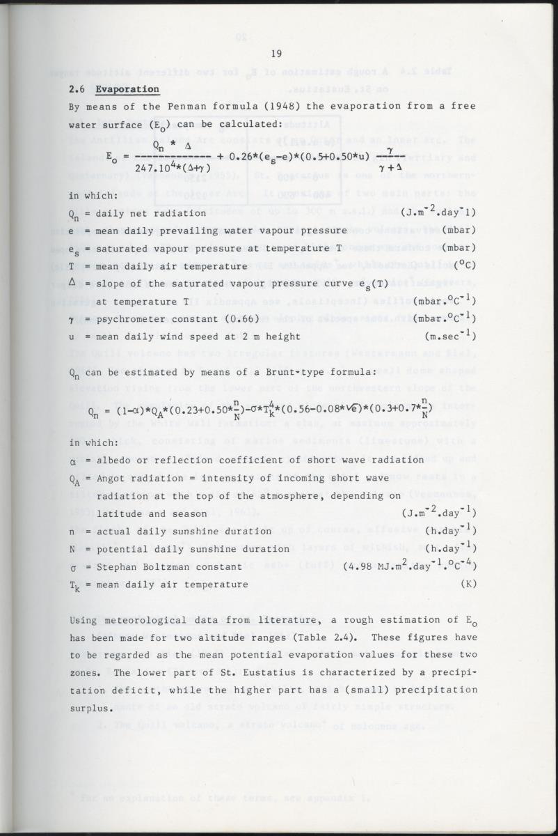 BIOTIC AND ABIOTIC COMPONENTS OF THE LANDSCAPES OF ST.EUSTATIUS (NETHERLANDS ANTILLES) - New Page