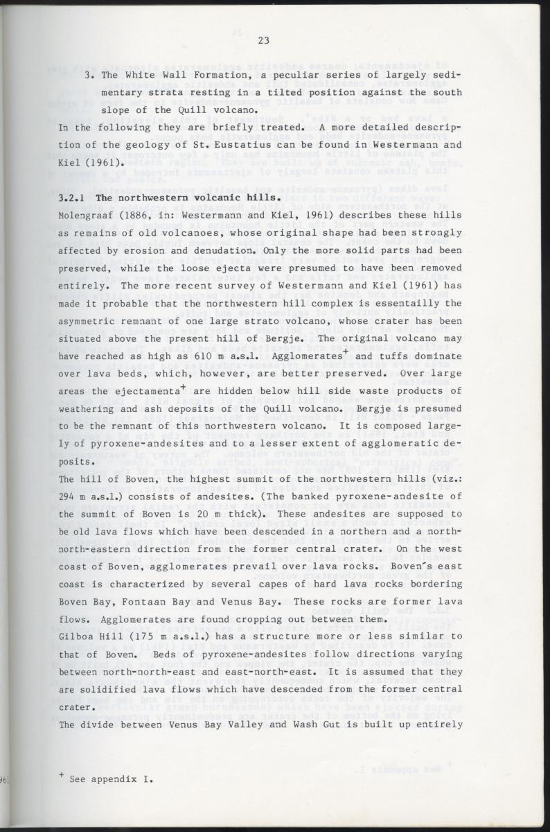 BIOTIC AND ABIOTIC COMPONENTS OF THE LANDSCAPES OF ST.EUSTATIUS (NETHERLANDS ANTILLES) - New Page