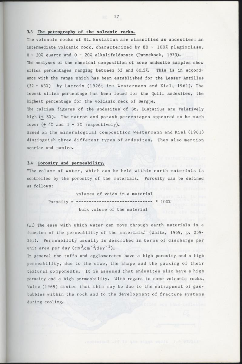 BIOTIC AND ABIOTIC COMPONENTS OF THE LANDSCAPES OF ST.EUSTATIUS (NETHERLANDS ANTILLES) - New Page