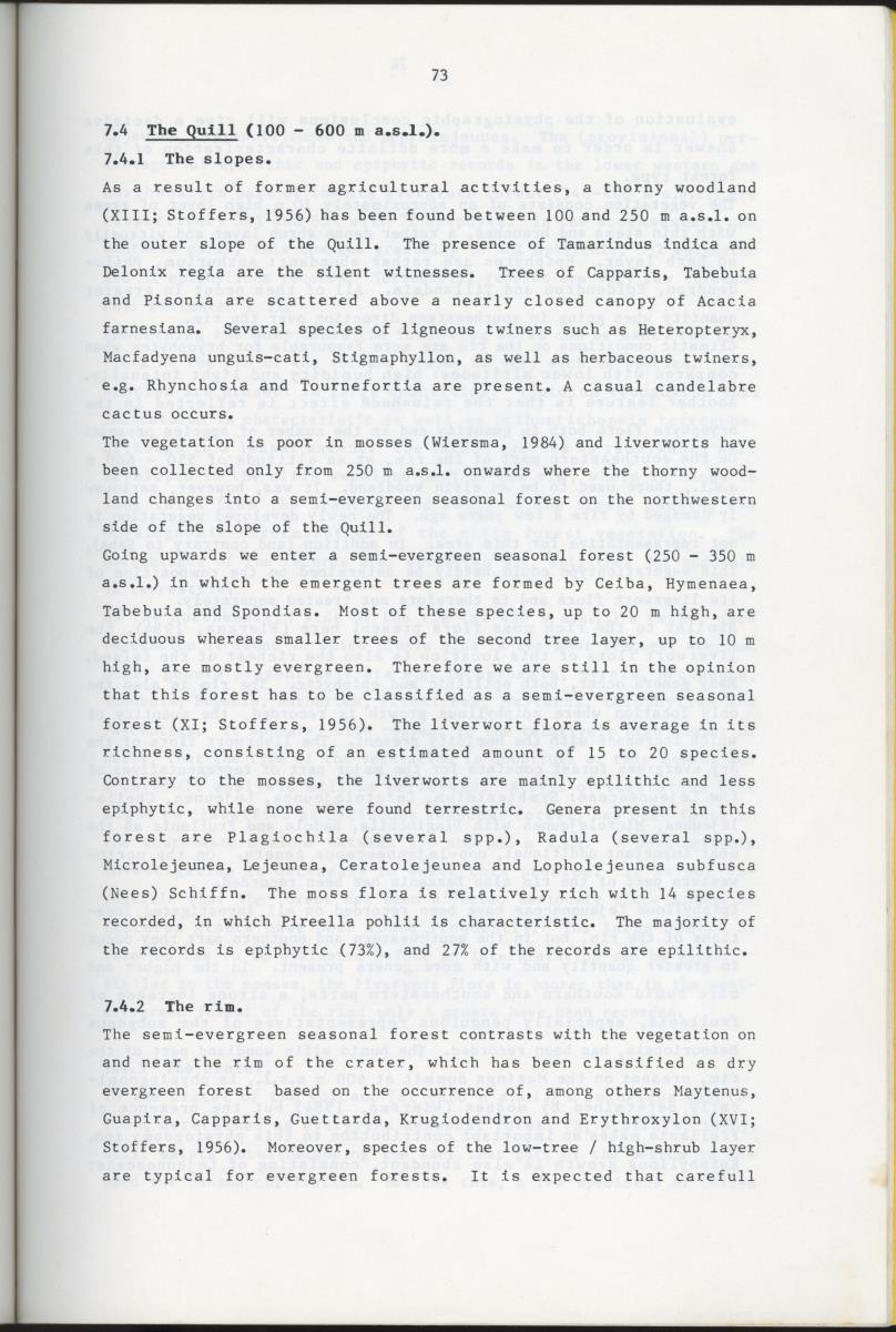BIOTIC AND ABIOTIC COMPONENTS OF THE LANDSCAPES OF ST.EUSTATIUS (NETHERLANDS ANTILLES) - New Page