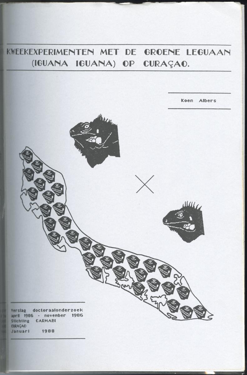 KWEEKEXPERIMENTEN MET DE GROENE LEGUAAN (IGUANA IGUANA) OP CURACAO - New Page