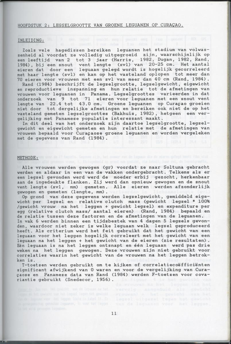 KWEEKEXPERIMENTEN MET DE GROENE LEGUAAN (IGUANA IGUANA) OP CURACAO - New Page