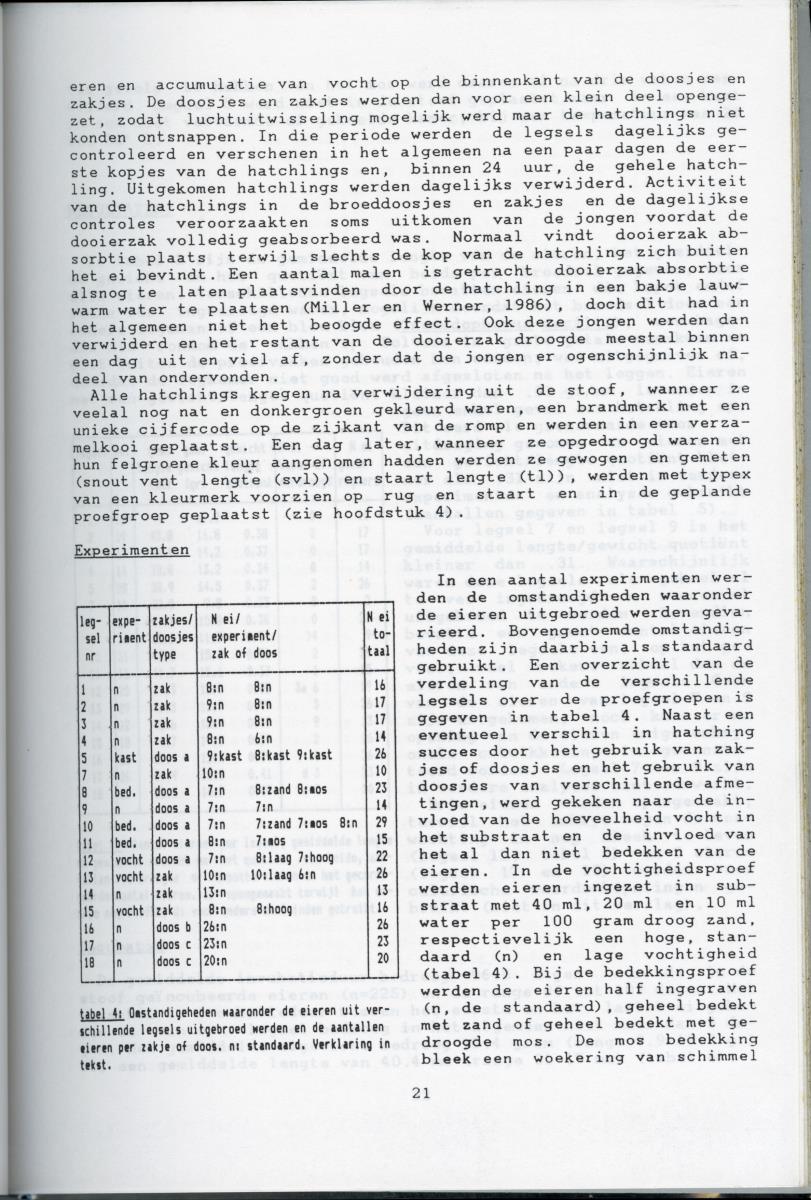 KWEEKEXPERIMENTEN MET DE GROENE LEGUAAN (IGUANA IGUANA) OP CURACAO - New Page