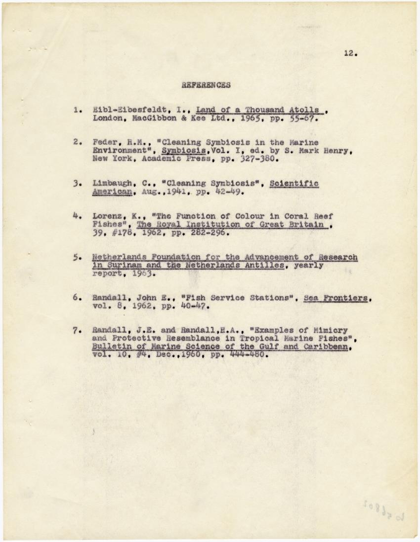 The cleaning symbiosis of the Caribbean - New Page