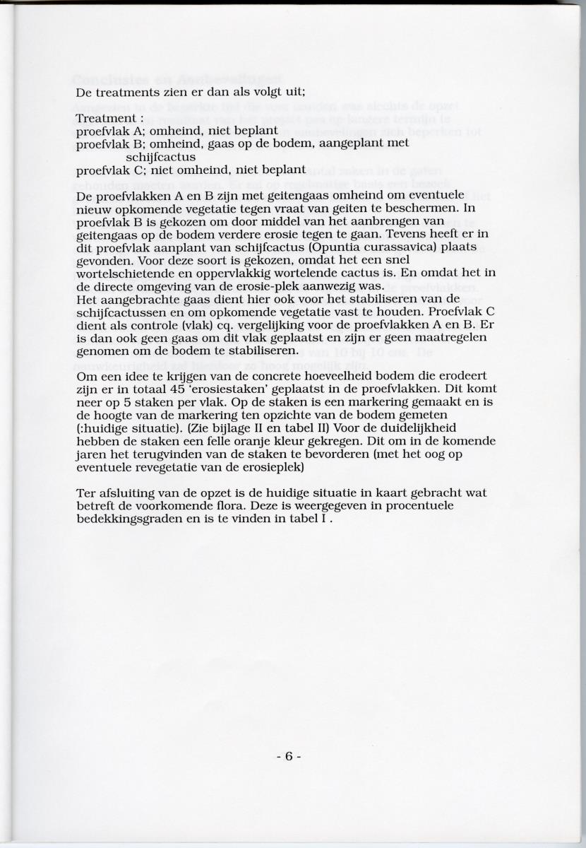 Pilotproject Erosiebestrijding Christoffelberg, Curacao - New Page