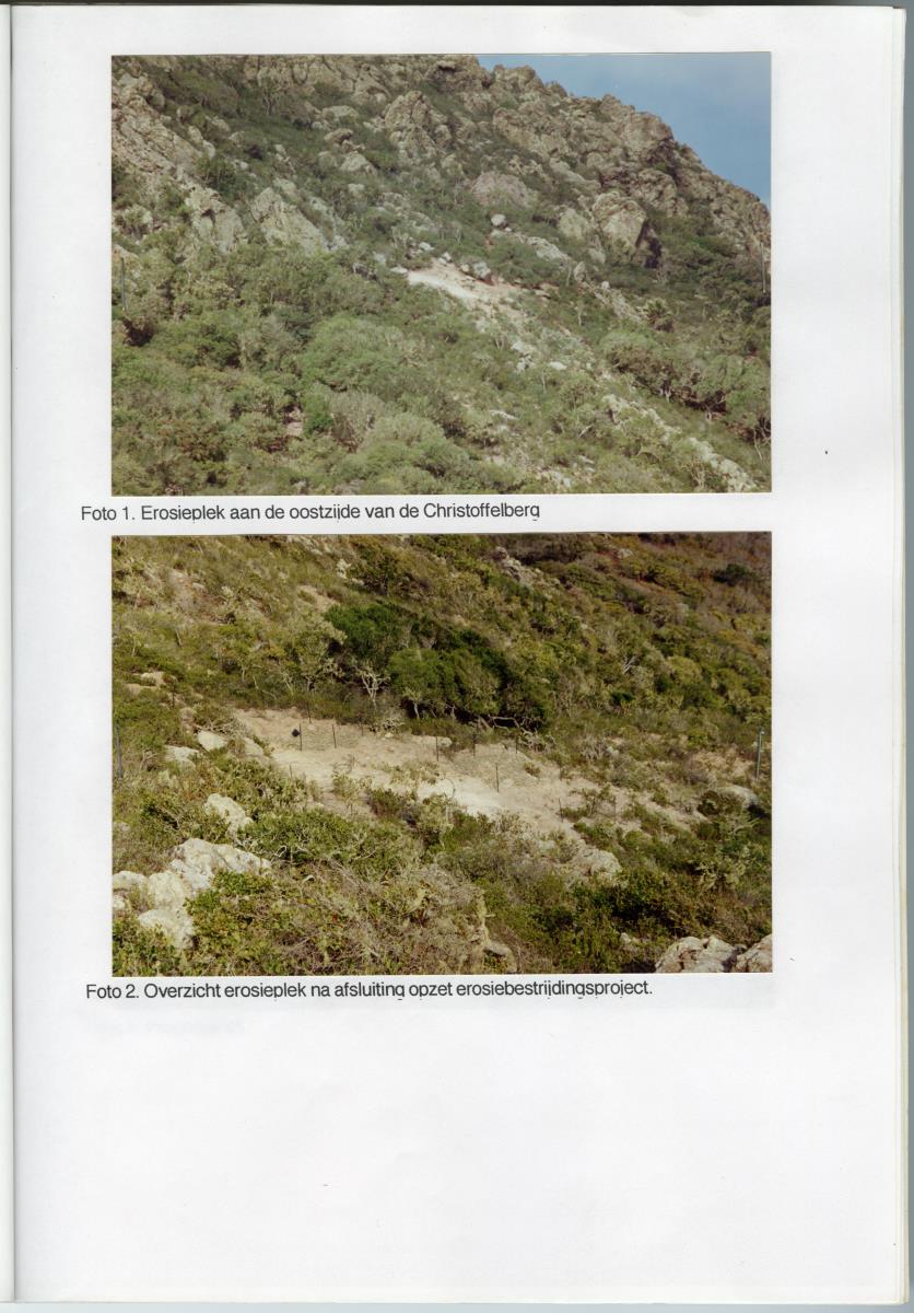 Pilotproject Erosiebestrijding Christoffelberg, Curacao - New Page