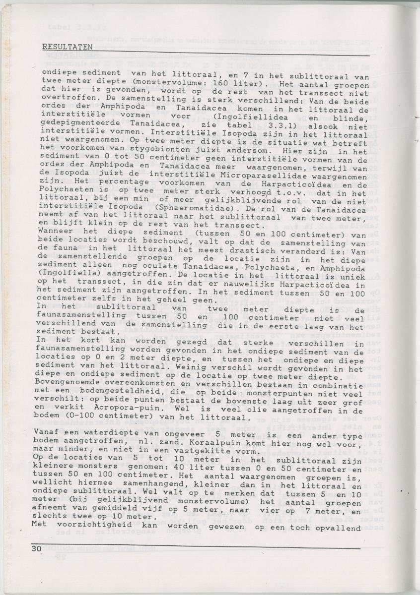 Het voorkomen van Stygofauna en andere organismen (Crustacea, Polychaeta) in relatie met het zuurstofgehalte in de bodem - New Page