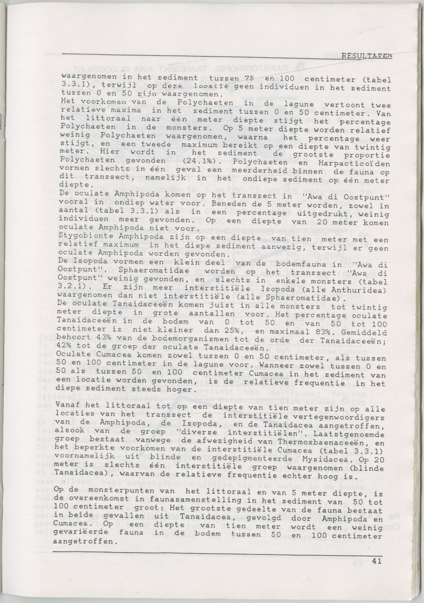 Het voorkomen van Stygofauna en andere organismen (Crustacea, Polychaeta) in relatie met het zuurstofgehalte in de bodem - New Page