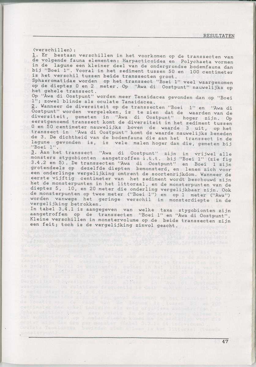 Het voorkomen van Stygofauna en andere organismen (Crustacea, Polychaeta) in relatie met het zuurstofgehalte in de bodem - New Page