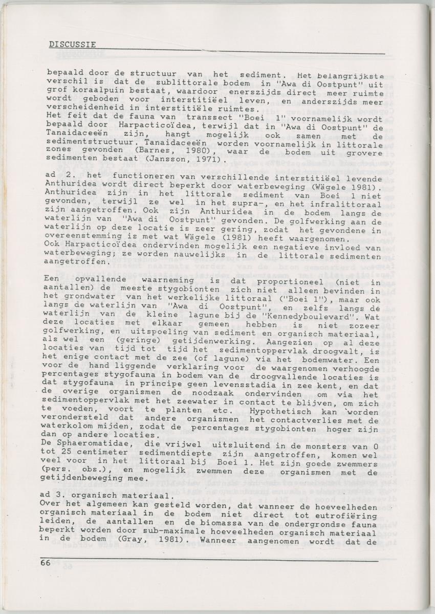 Het voorkomen van Stygofauna en andere organismen (Crustacea, Polychaeta) in relatie met het zuurstofgehalte in de bodem - New Page