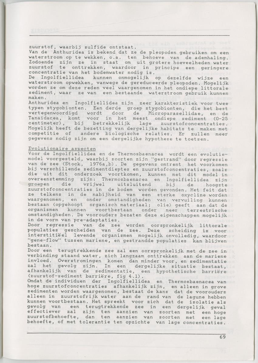 Het voorkomen van Stygofauna en andere organismen (Crustacea, Polychaeta) in relatie met het zuurstofgehalte in de bodem - New Page