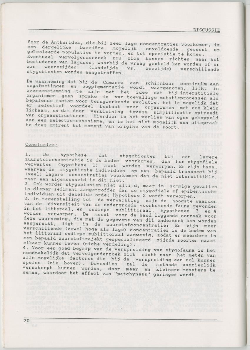 Het voorkomen van Stygofauna en andere organismen (Crustacea, Polychaeta) in relatie met het zuurstofgehalte in de bodem - New Page