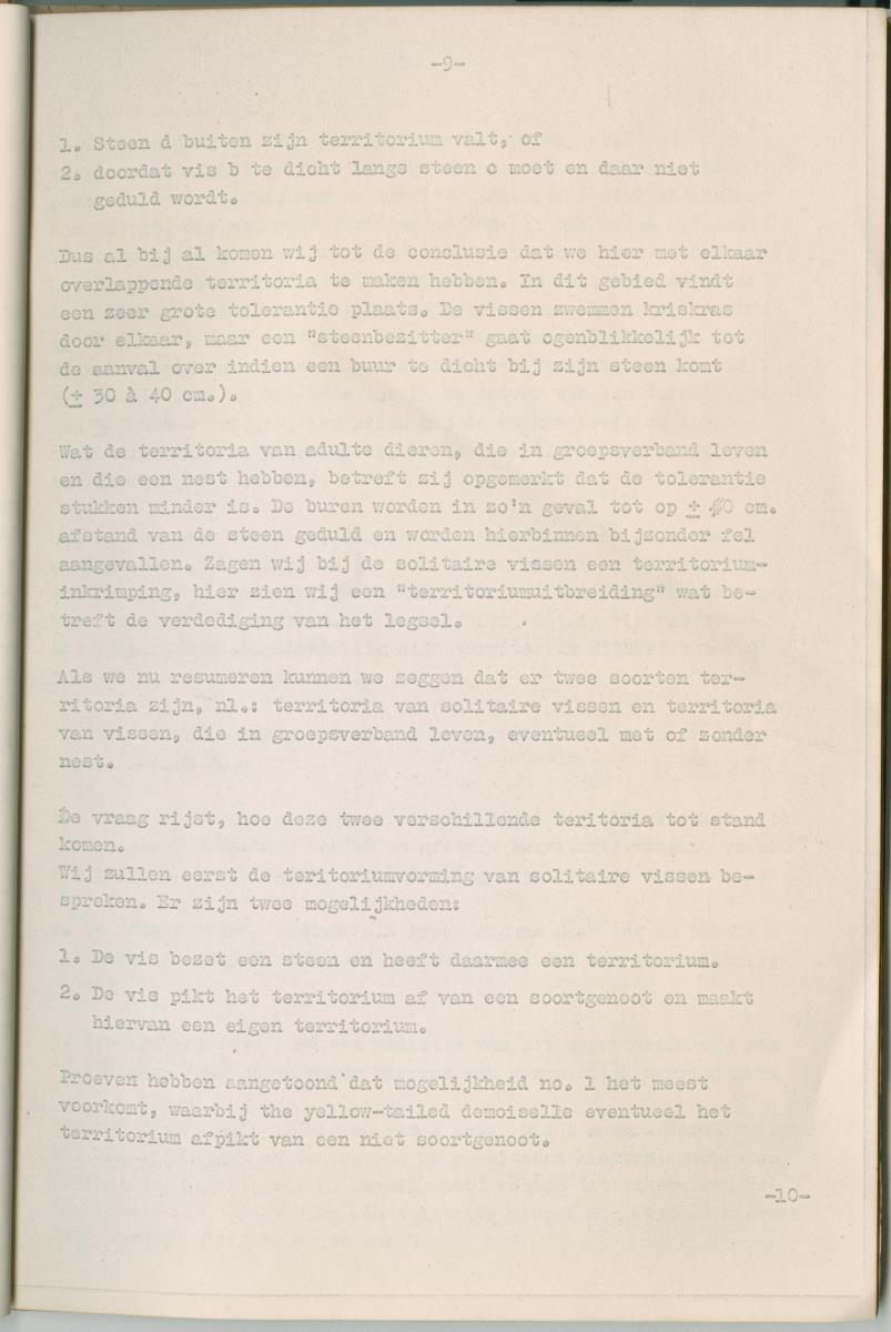 Ethologie van Eupomacentrus fuscus - New Page