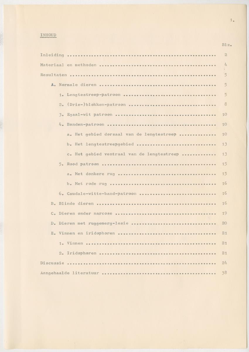 Het kleurgedrag van de normale en blinde vis, Pseudupeneus maculatus, in gevangenschap - New Page