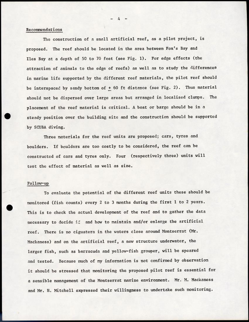 Possibilty for construction of artificial reefs in Montserrat - New Page