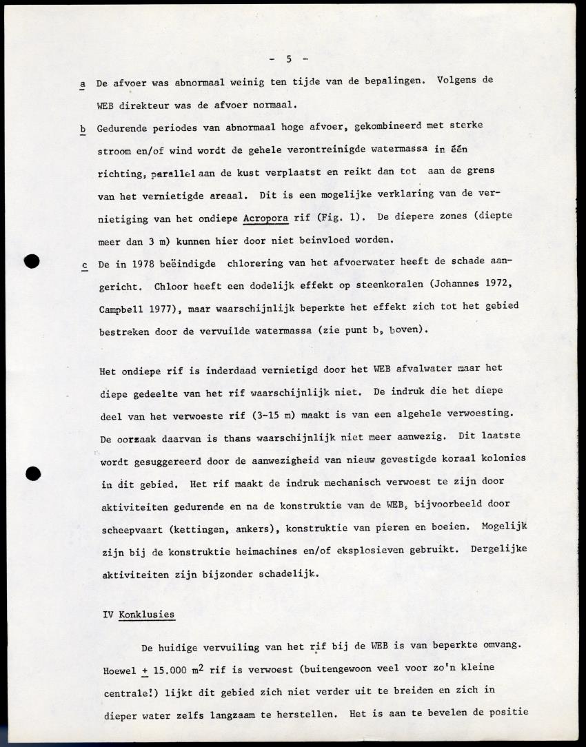 De invloed van het water en energie bedrijf (Bonaire) op het koraalrif - New Page