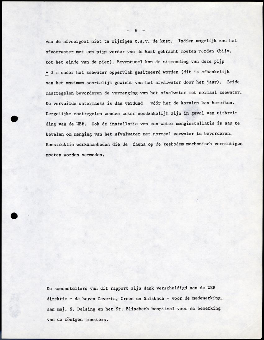 De invloed van het water en energie bedrijf (Bonaire) op het koraalrif - New Page