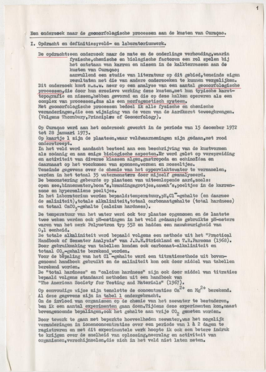 Z-Een onderzoek naar de geomorfologische processen aan de kusten van Curacao - New Page
