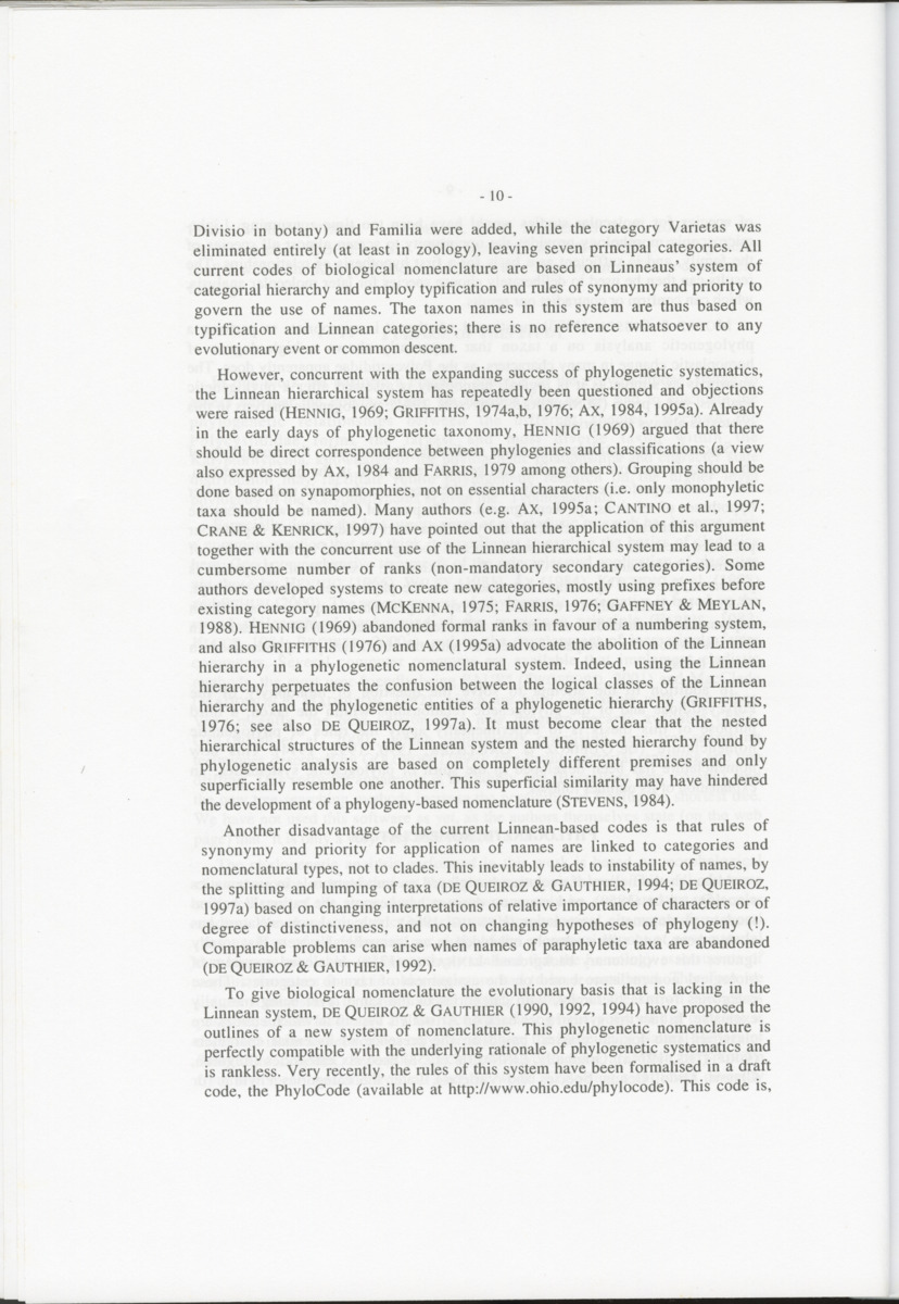 Z-Cladistic analysis of the Polycystididae (Platyhelminthes Kalyptorrhynchia), with application of phylogenetic nomenclature - New Page