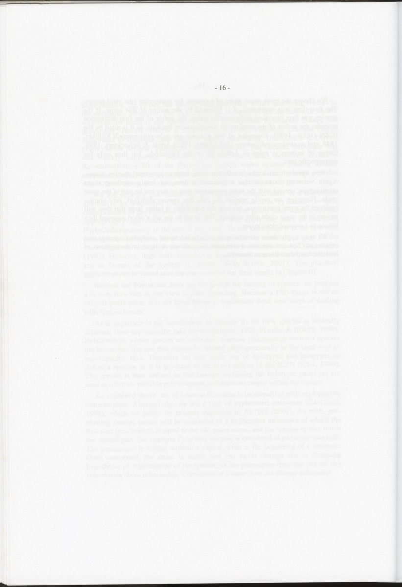 Z-Cladistic analysis of the Polycystididae (Platyhelminthes Kalyptorrhynchia), with application of phylogenetic nomenclature - New Page