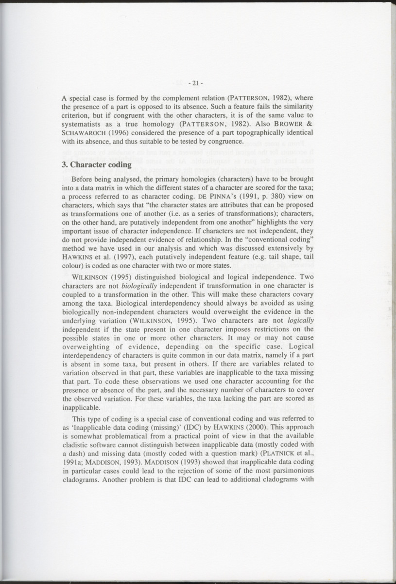 Z-Cladistic analysis of the Polycystididae (Platyhelminthes Kalyptorrhynchia), with application of phylogenetic nomenclature - New Page