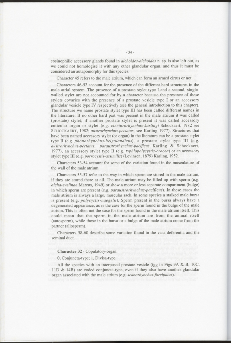 Z-Cladistic analysis of the Polycystididae (Platyhelminthes Kalyptorrhynchia), with application of phylogenetic nomenclature - New Page