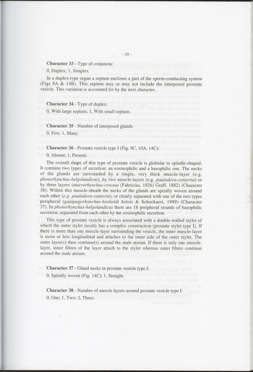 Z-Cladistic analysis of the Polycystididae (Platyhelminthes Kalyptorrhynchia), with application of phylogenetic nomenclature - New Page