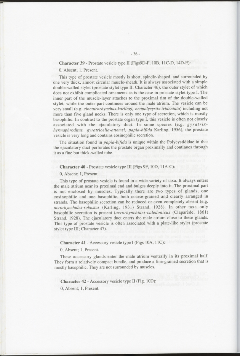 Z-Cladistic analysis of the Polycystididae (Platyhelminthes Kalyptorrhynchia), with application of phylogenetic nomenclature - New Page
