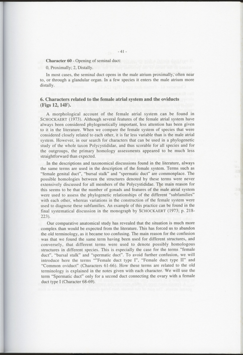 Z-Cladistic analysis of the Polycystididae (Platyhelminthes Kalyptorrhynchia), with application of phylogenetic nomenclature - New Page