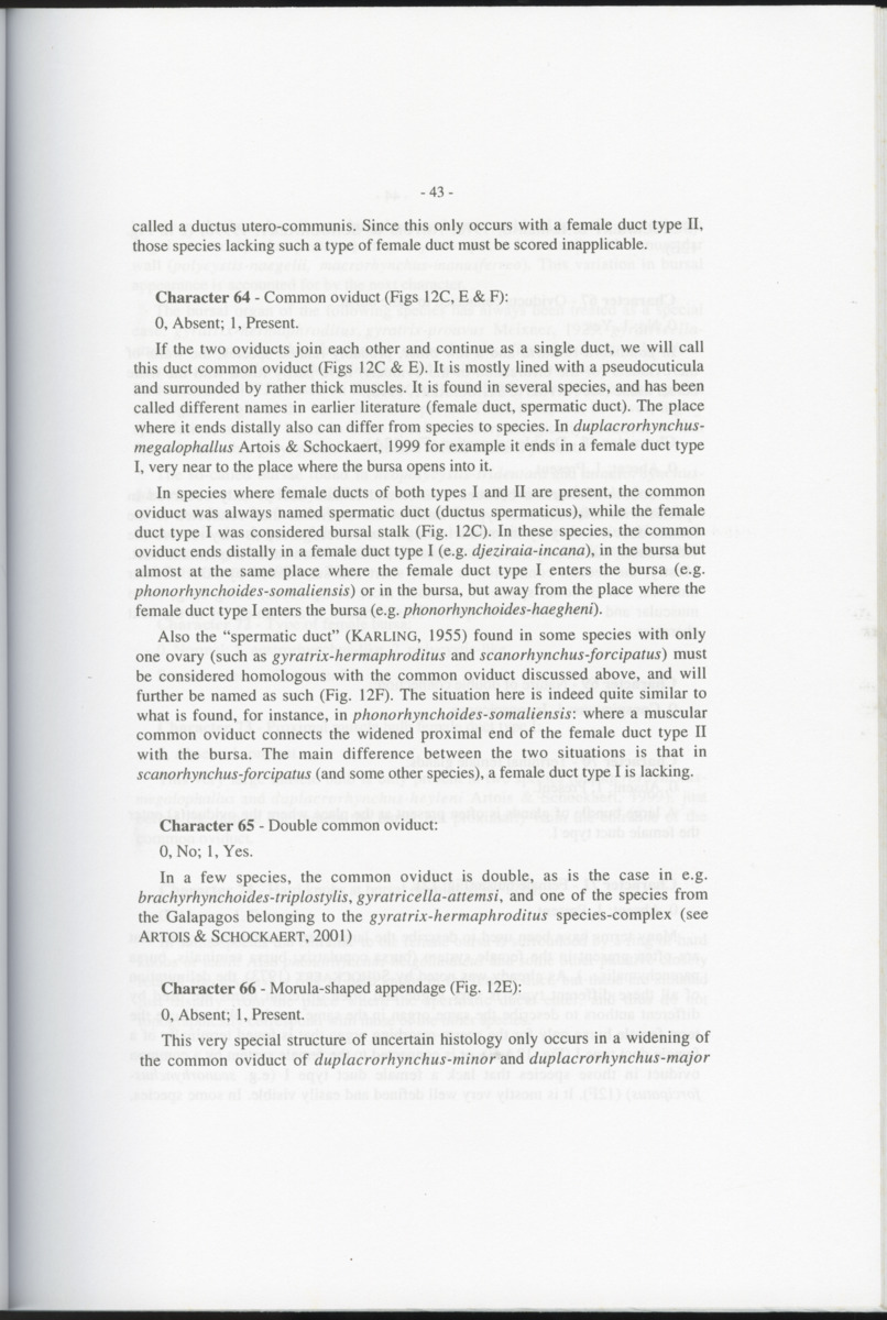 Z-Cladistic analysis of the Polycystididae (Platyhelminthes Kalyptorrhynchia), with application of phylogenetic nomenclature - New Page