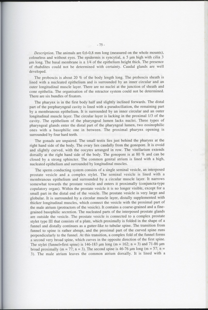 Z-Cladistic analysis of the Polycystididae (Platyhelminthes Kalyptorrhynchia), with application of phylogenetic nomenclature - New Page