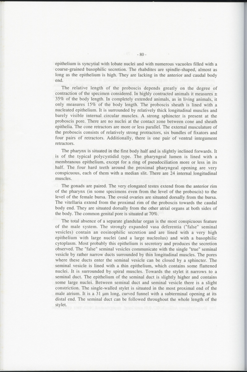 Z-Cladistic analysis of the Polycystididae (Platyhelminthes Kalyptorrhynchia), with application of phylogenetic nomenclature - New Page
