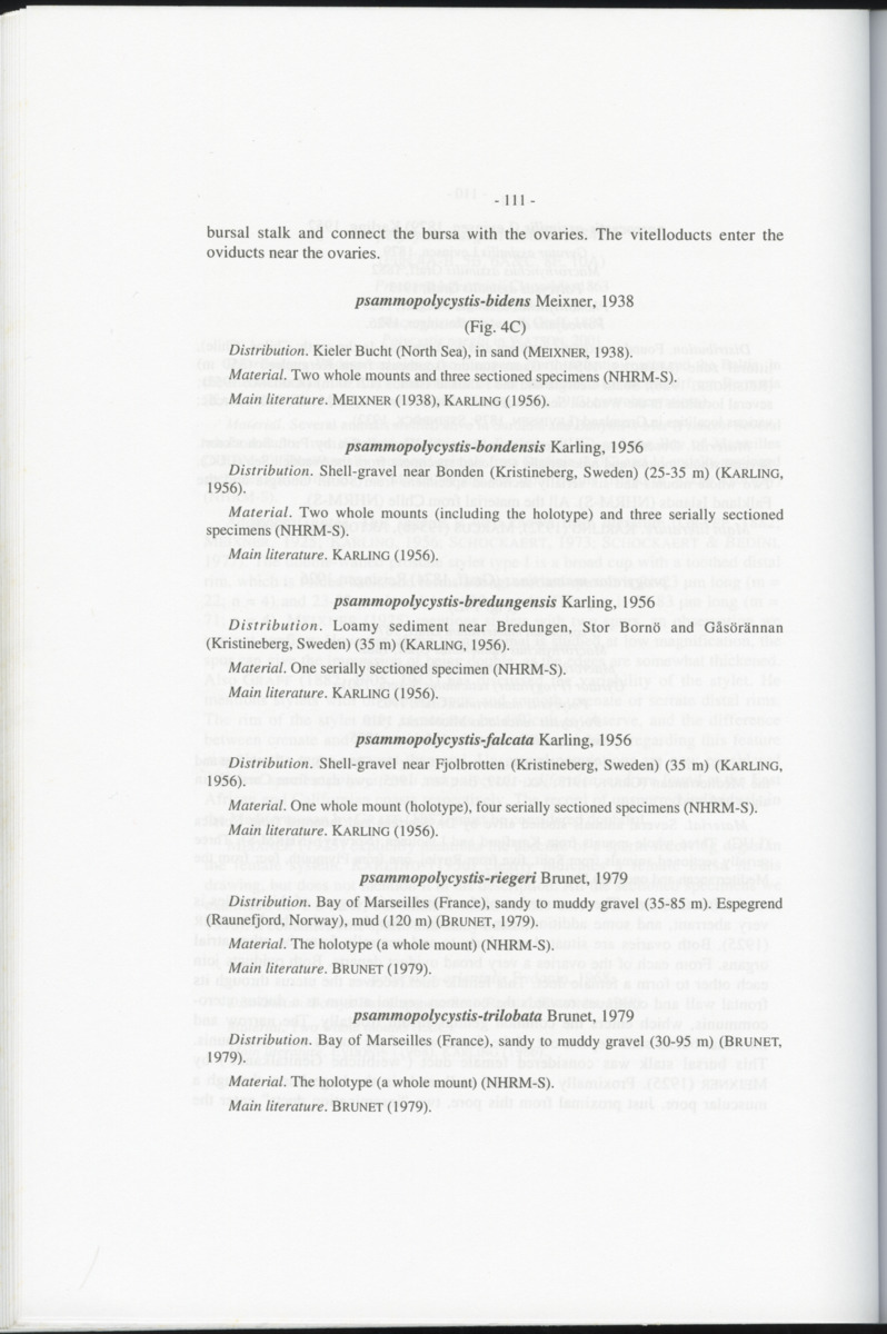 Z-Cladistic analysis of the Polycystididae (Platyhelminthes Kalyptorrhynchia), with application of phylogenetic nomenclature - New Page