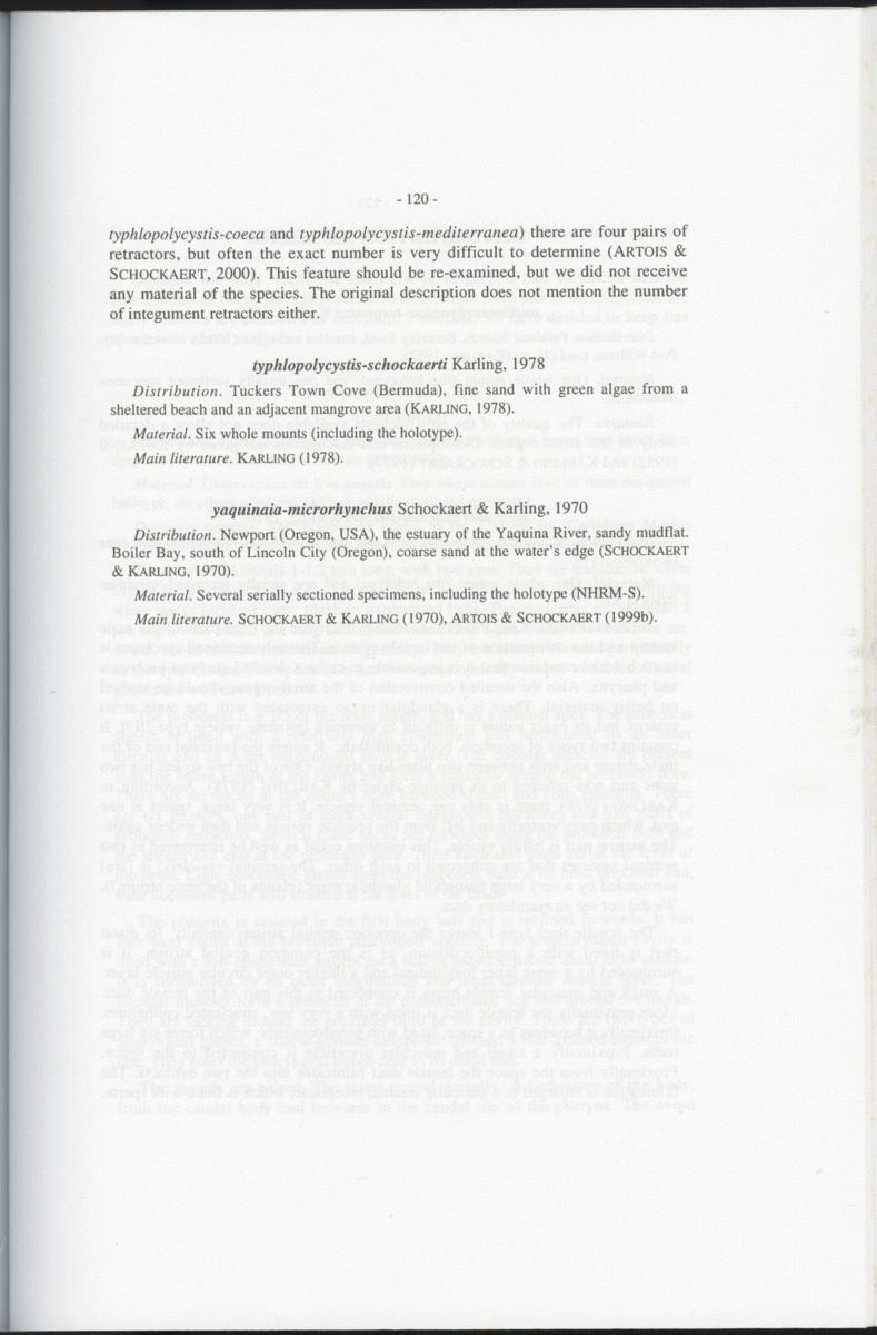 Z-Cladistic analysis of the Polycystididae (Platyhelminthes Kalyptorrhynchia), with application of phylogenetic nomenclature - New Page