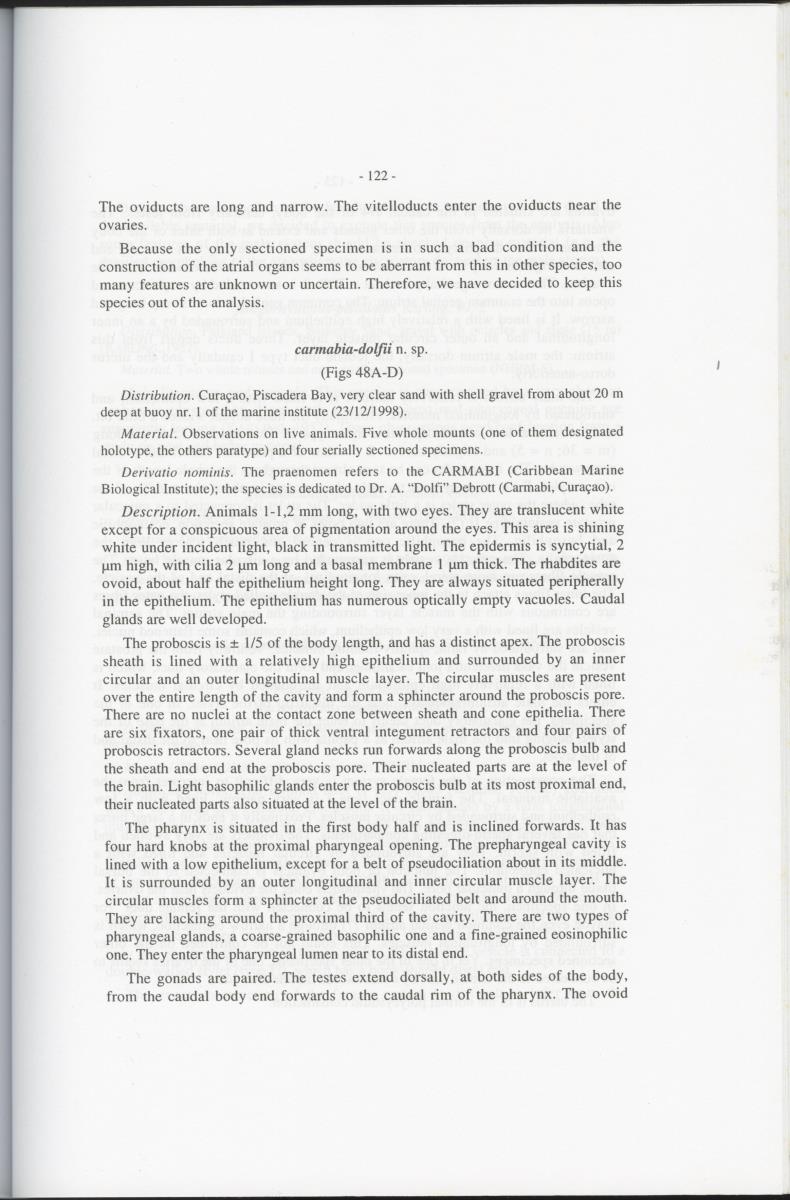 Z-Cladistic analysis of the Polycystididae (Platyhelminthes Kalyptorrhynchia), with application of phylogenetic nomenclature - New Page