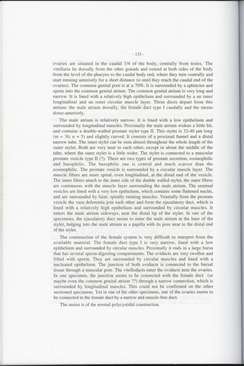 Z-Cladistic analysis of the Polycystididae (Platyhelminthes Kalyptorrhynchia), with application of phylogenetic nomenclature - New Page