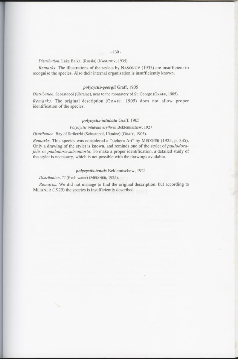 Z-Cladistic analysis of the Polycystididae (Platyhelminthes Kalyptorrhynchia), with application of phylogenetic nomenclature - New Page