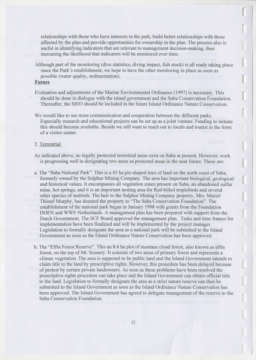 The Antillean National Nature Forum 2000 - New Page