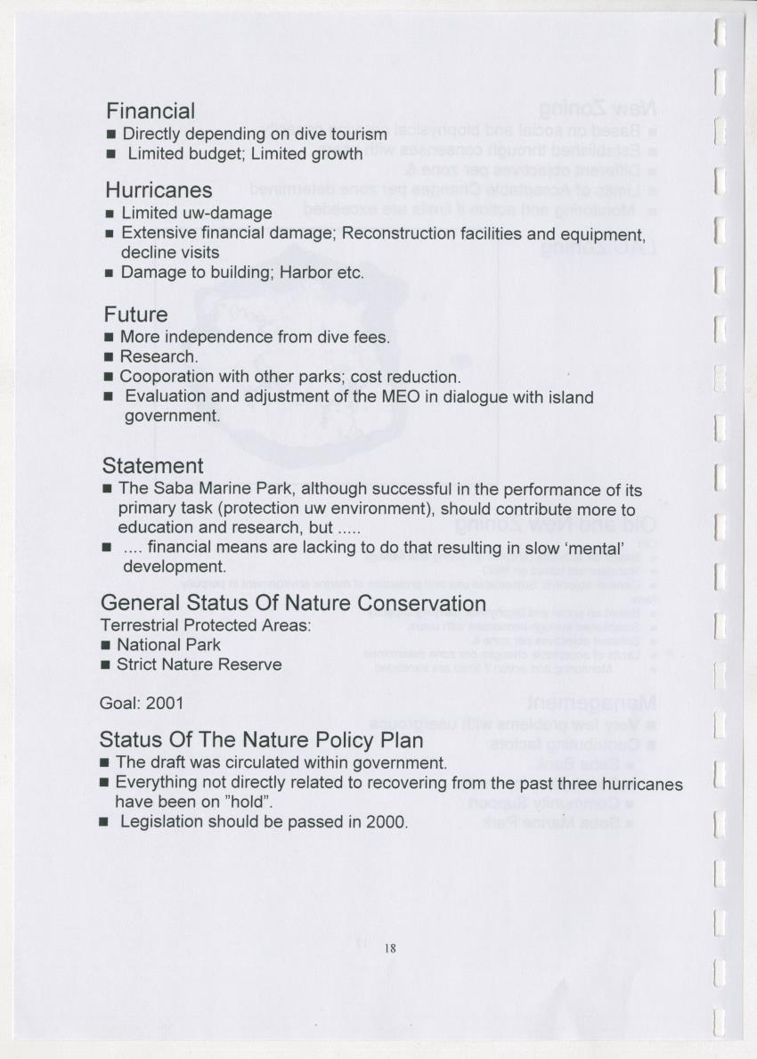The Antillean National Nature Forum 2000 - New Page